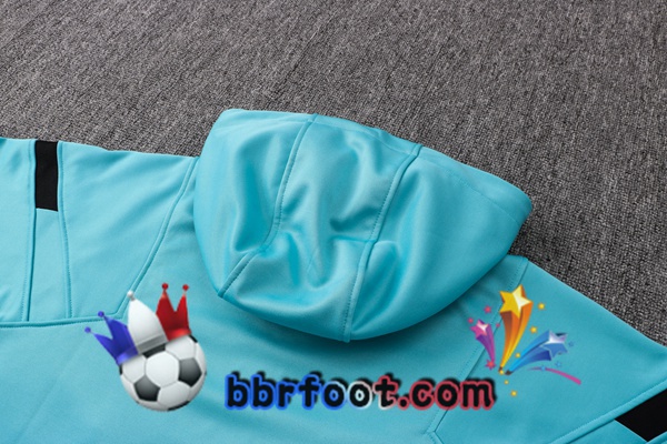 Veste A Capuche Survetement Foot Inter Milan Bleu 21/22