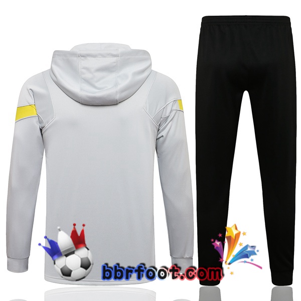 Veste A Capuche Survetement Foot FC Chelsea Gris 21/22