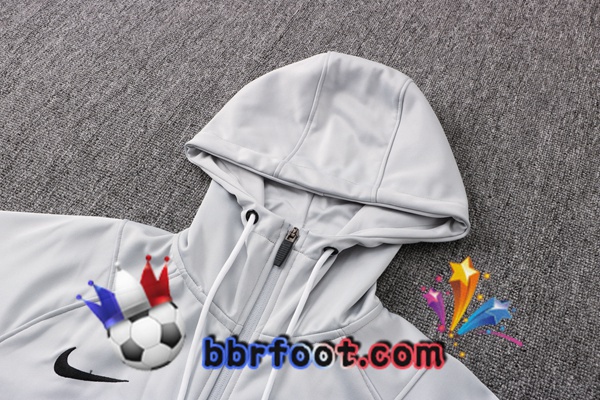 Veste A Capuche Survetement Foot FC Chelsea Gris 21/22