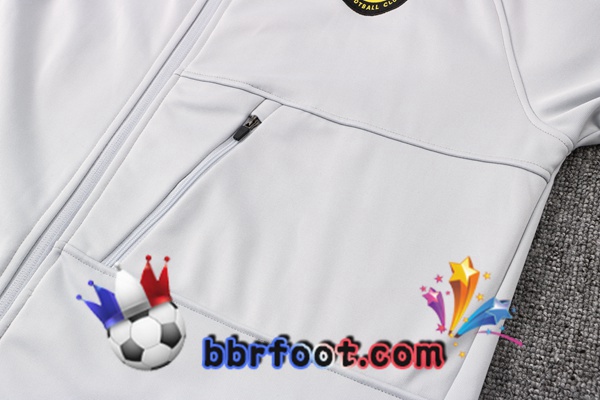 Veste A Capuche Survetement Foot FC Chelsea Gris 21/22