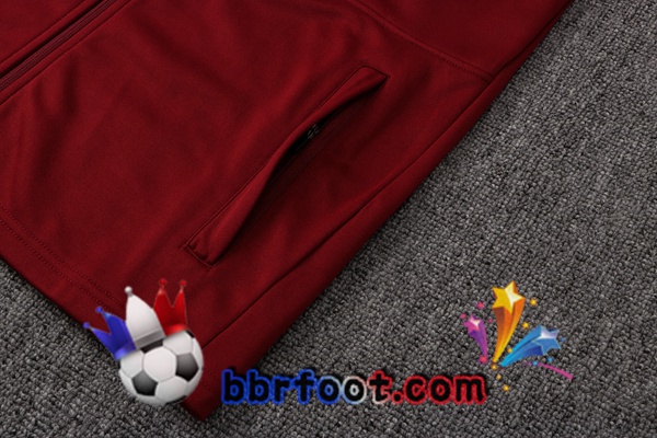 Veste A Capuche Survetement Foot FC Liverpool Rouge 21/22