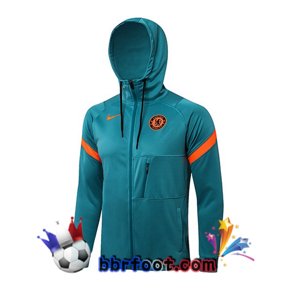 Veste A Capuche FC Chelsea Bleu 21/22