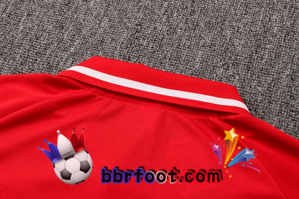 Polo Foot Manchester United + Pantalon Rouge 21/22