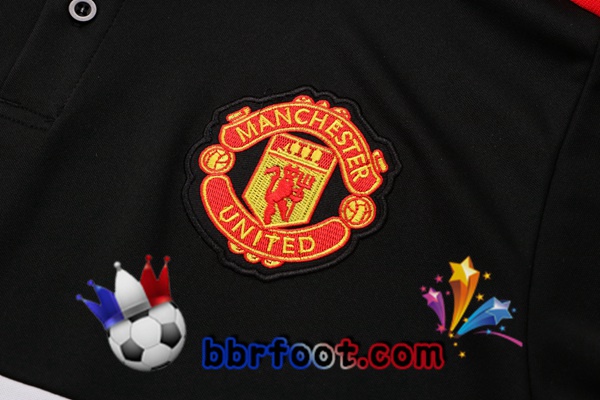 Polo Foot Manchester United + Pantalon Noir 21/22
