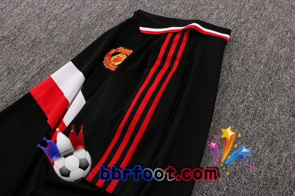 Polo Foot Manchester United + Pantalon Noir 21/22