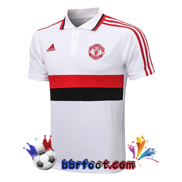 Polo Foot Manchester United Blanc 21/22