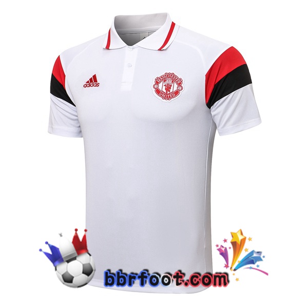 Polo Foot Manchester United Blanc 21/22
