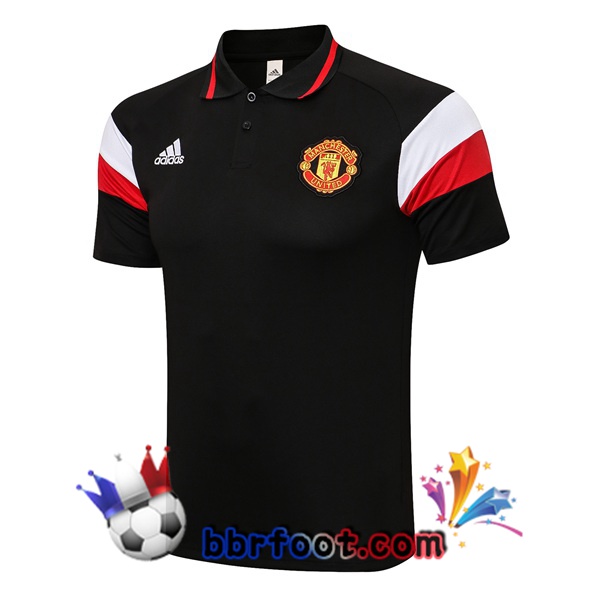 Polo Foot Manchester United Noir 21/22