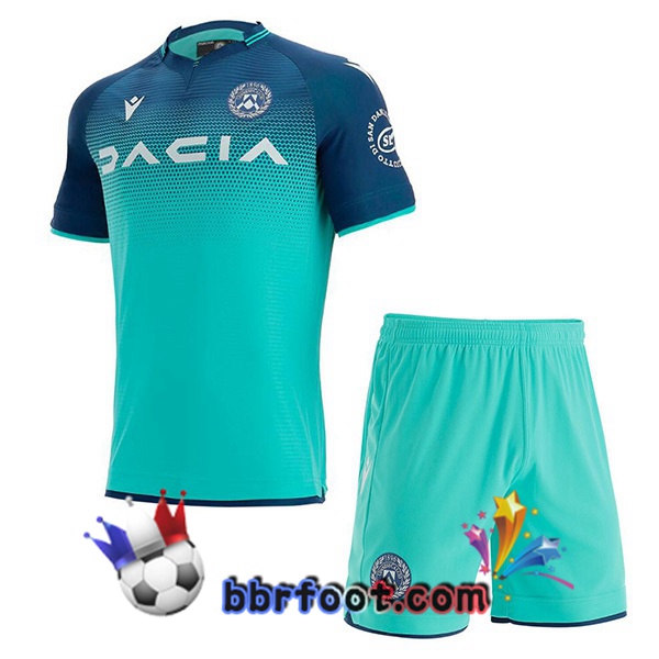 Maillot Foot Udinese Calcio Enfant Exterieur Vert 21/22