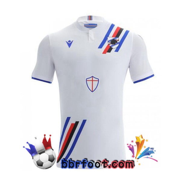 Maillot Foot UC Sampdoria Exterieur Blanc 21/22