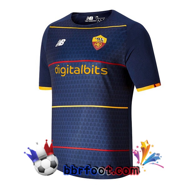Maillot Foot AS Roma Quatrieme Bleu 21/22