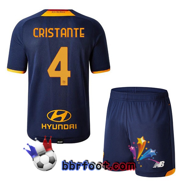 Maillot Foot AS Roma (CRISTANTE 4) Enfant Quatrieme 21/22