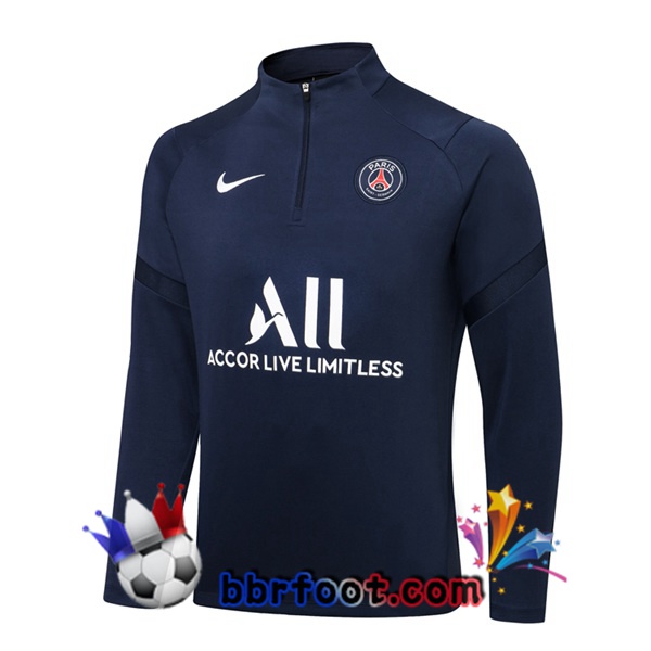 Sweatshirts Homme Paris PSG Bleu Royal 21/22