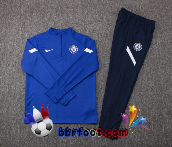 Survetement Foot FC Chelsea Bleu 21/22