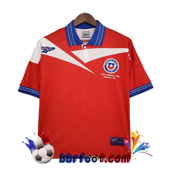 1998 Chili Retro Domicile Maillot de Foot Rouge
