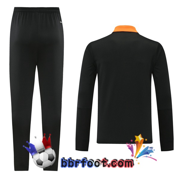 Survetement Foot Juventus Noir Orange 21/22