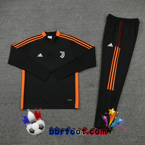 Survetement Foot Juventus Noir Orange 21/22