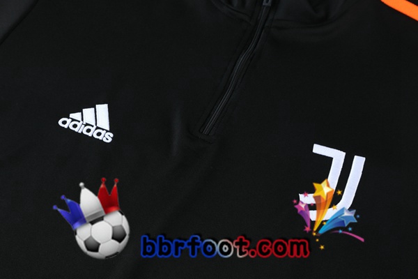 Survetement Foot Juventus Noir Orange 21/22