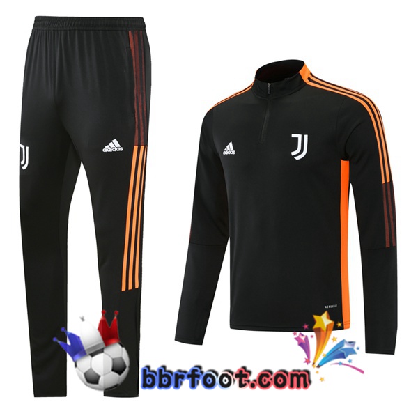 Survetement Foot Juventus Noir Orange 21/22