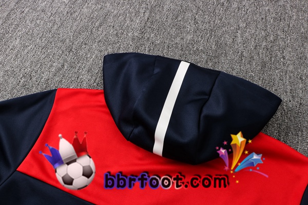 Veste A Capuche Survetement Foot Bayern Munich Bleu Royal 21/22