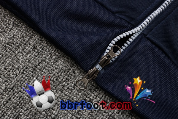Veste A Capuche Survetement Foot Bayern Munich Bleu Royal 21/22