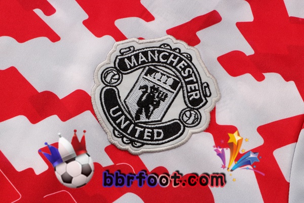 Training T-Shirts Manchester United + Pantalon Rouge Blanc 21/22