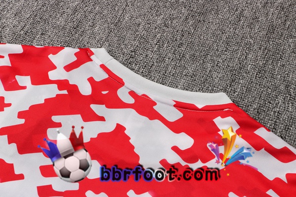Training T-Shirts Manchester United + Pantalon Rouge Blanc 21/22