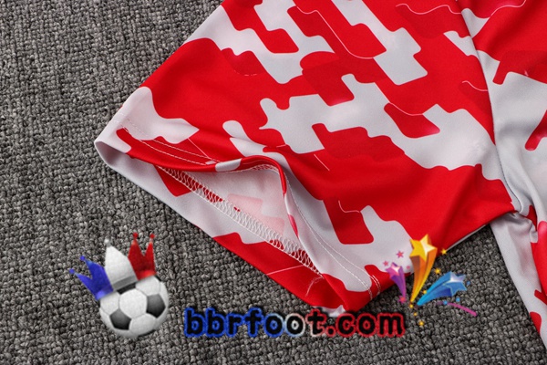 Training T-Shirts Manchester United + Pantalon Rouge Blanc 21/22