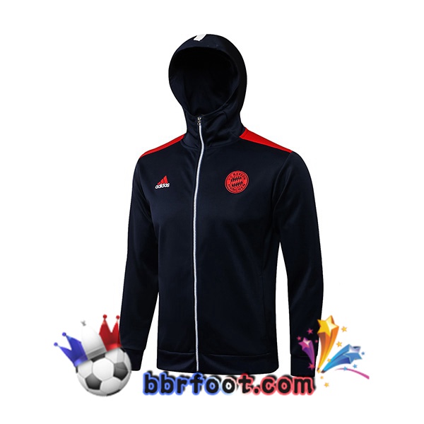 Veste A Capuche Bayern Munich Bleu Royal 21/22