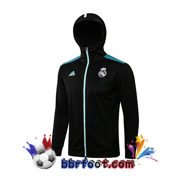 Veste A Capuche Real Madrid Noir 21/22