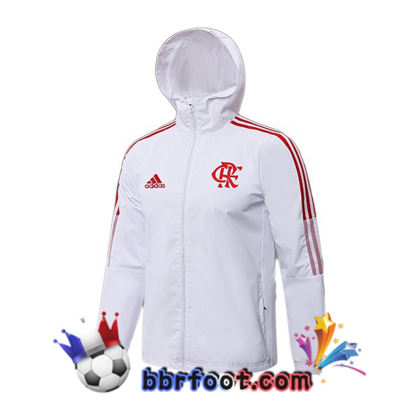 Veste A Capuche Flamengo Blanc 21/22