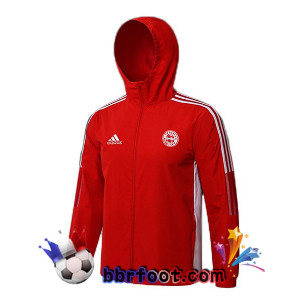 Veste A Capuche Bayern Munich Rouge 21/22