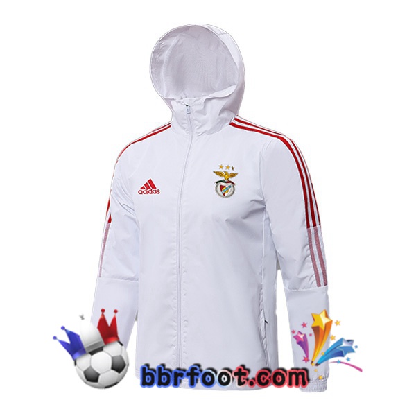 Veste A Capuche S.L Benfica Blanc 21/22