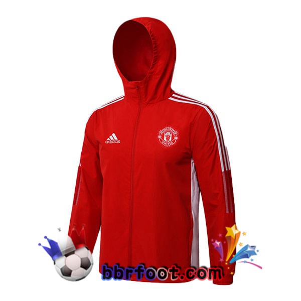 Veste A Capuche Manchester United Rouge 21/22