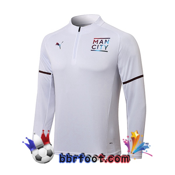 Sweatshirts Homme Manchester City Blanc 21/22 Sweatshirts Homme Manchester City Blanc 21/22