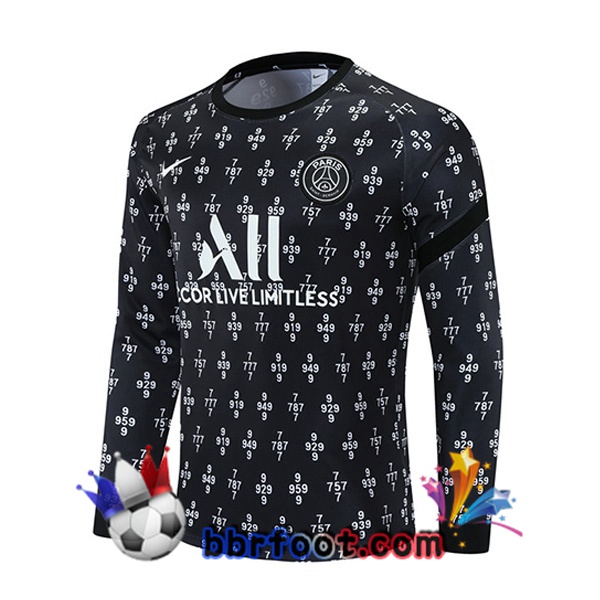 Sweatshirts Homme Paris PSG Noir Blanc 21/22