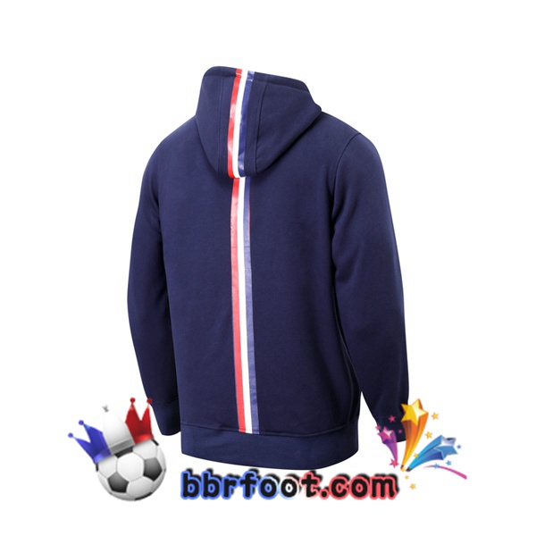Sweatshirt à Capuche JORDAN Paris PSG Bleu Royal 21/22