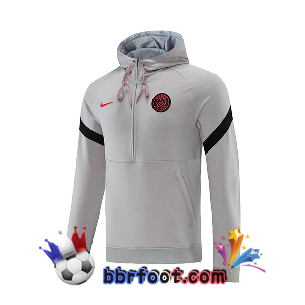 Sweatshirt à Capuche Paris PSG Gris 21/22