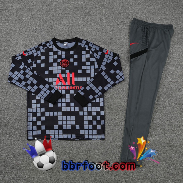 Survetement Foot Paris PSG Gris 21/22
