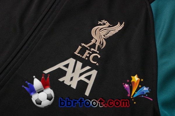 Veste Survetement Foot FC Liverpool Noir 21/22