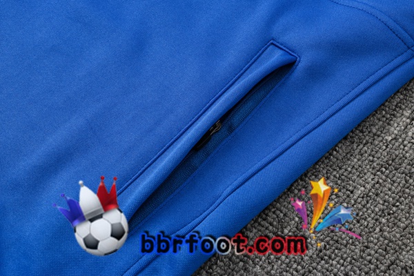 Veste A Capuche Survetement Foot FC Barcelone Bleu Vert 21/22