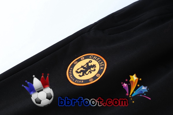 Veste A Capuche Survetement Foot FC Chelsea Noir Vert 21/22