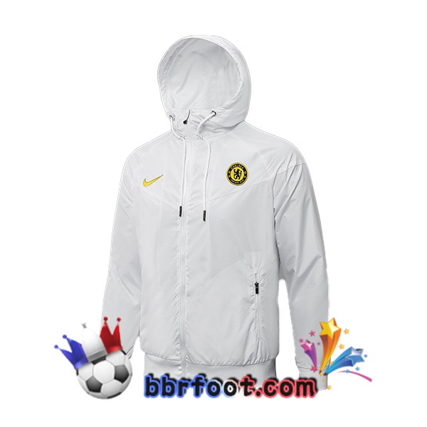 Veste A Capuche FC Chelsea Blanc 21/22