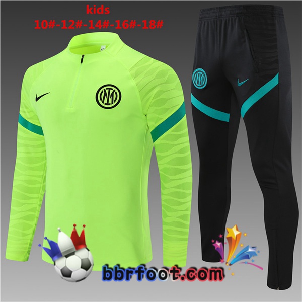 Survetement Foot Inter Milan Enfant Vert 21/22