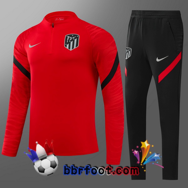 Survetement Foot Atletico Madrid Enfant Rouge 21/22