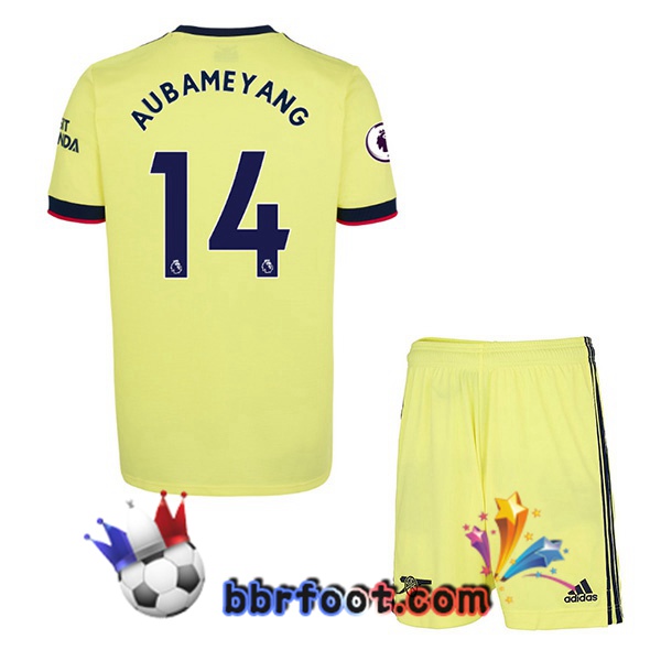 Maillot Foot Arsenal (AUBAMEYANG 14) Enfant Exterieur 21/22