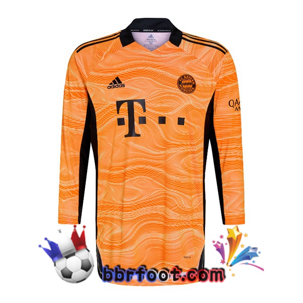 Maillot Foot Bayern Munich Gardien de but Orange 21/22