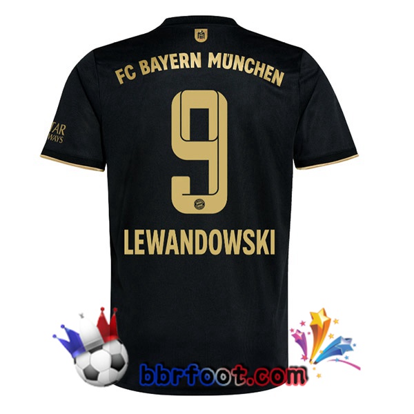Maillot Foot Bayern Munich (Lewandowski 9) Exterieur 21/22