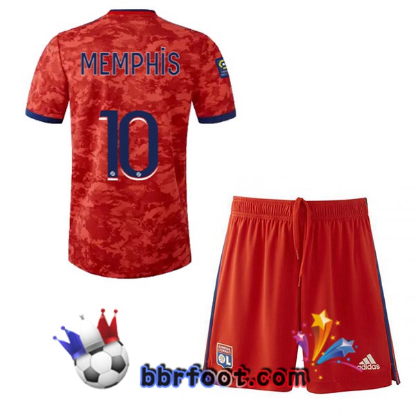 Maillot Foot Lyon OL (MEMPHIS 10) Enfant Exterieur 21/22