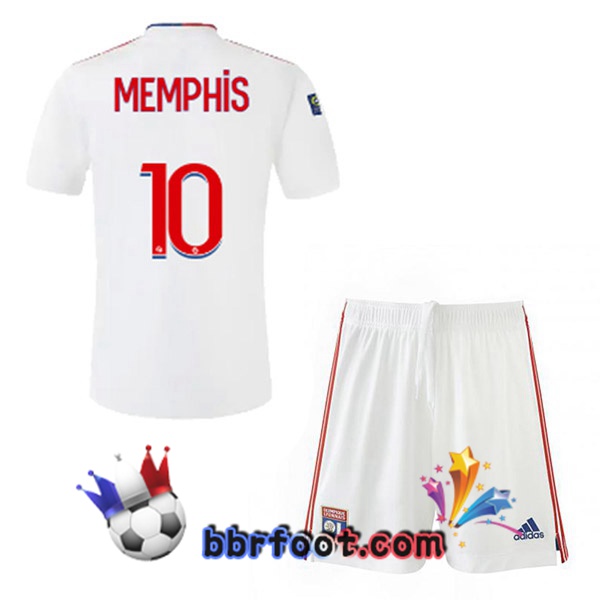 Maillot Foot Lyon OL (MEMPHIS 10) Enfant Domicile 21/22